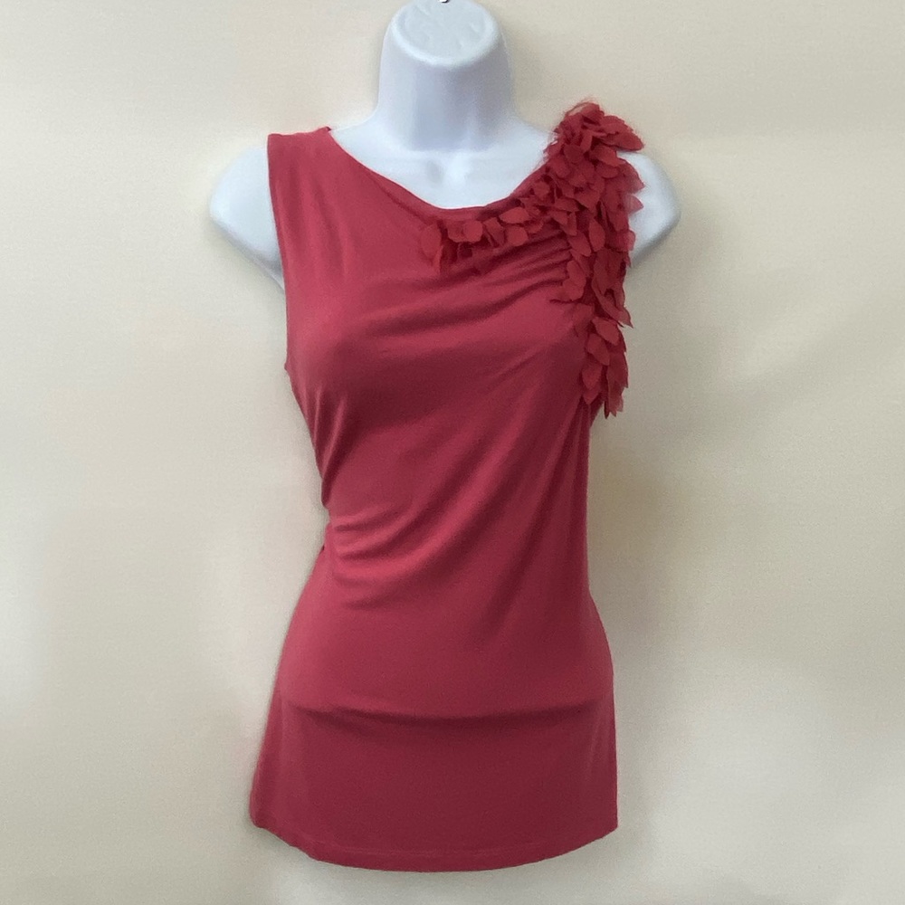 Anne Klein Rose Pink Sleeveless Blouse Size M B-74